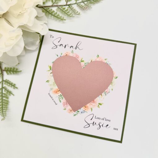 Scratch reveal bridesmaid card