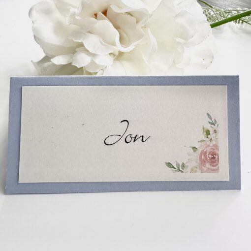 Vintage roses Name Place Card